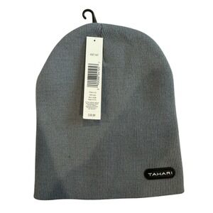 Tahari Light Gray Knit Beanie